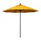 California Umbrella 9' Black Aluminum Market Patio Umbrella, Pacifica Yellow 194061335949 - alternate 1